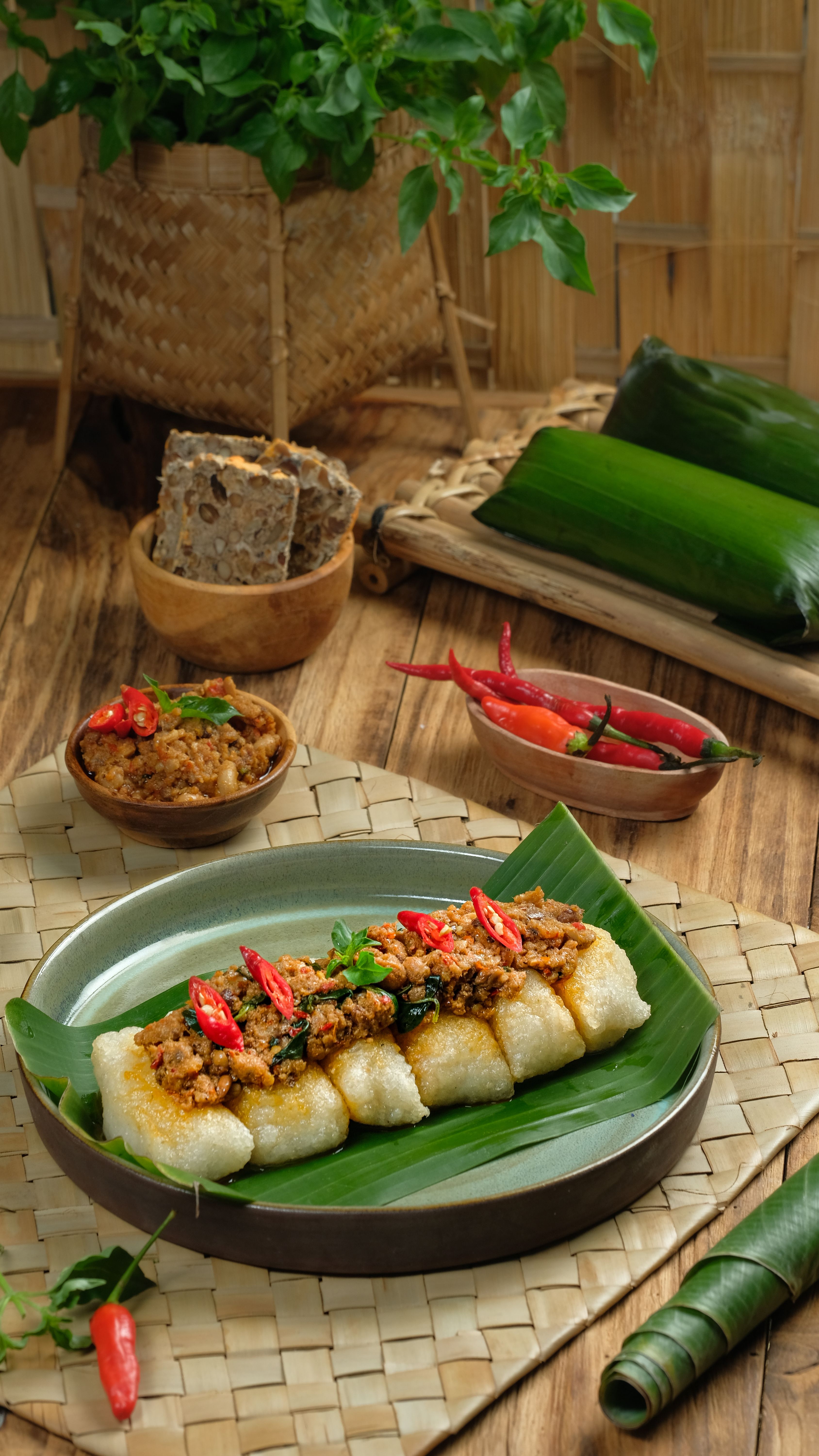 Nasi Bakar Cumi Balado